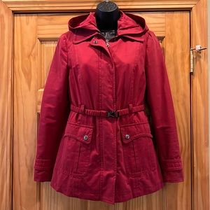 LOFT Brick Red Double Layered Water Resistant Field Utility Cool Weather Jacket